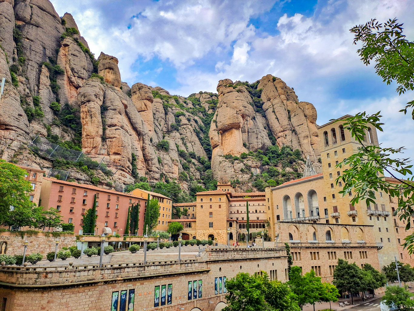 Montserrat Abbey visited on private tour Montserrat & Wine from Barcelona
