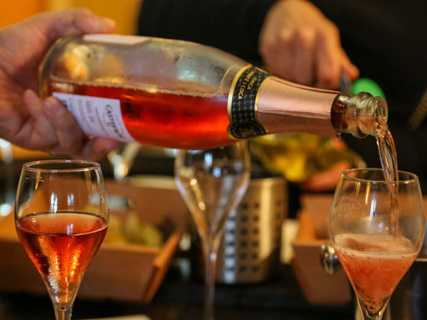 Cava tasting during a private wine tour from Barcelona